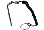 FMS100-Weight Pin, Bent with Tether, 4"
