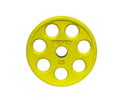 IROEZH25-Olympic Plate,Holes,Rubber,25 Lbs(Yllw)
