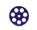 IROEZH35-Olympic Plate,Holes,Rubber,35 Lbs(Blue)