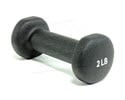 MCAND02-Neoprene Dumbbell, 2 lbs Black (ea)