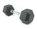 MCAR10-Hex Dumbbell, Rubber Coated,Blk, 10lb 