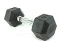 MCAR12-Hex Dumbbell, Rubber Coated,Blk, 12lb 