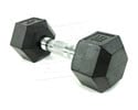 MCAR15-Hex Dumbbell, Rubber Coated,Blk, 15lb 