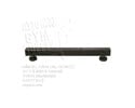 SG800-3720-Rear Leg Assy with Levelers (Black)