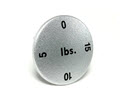LFS381-Cap, Selector Knob, 5 Lbs (silver)