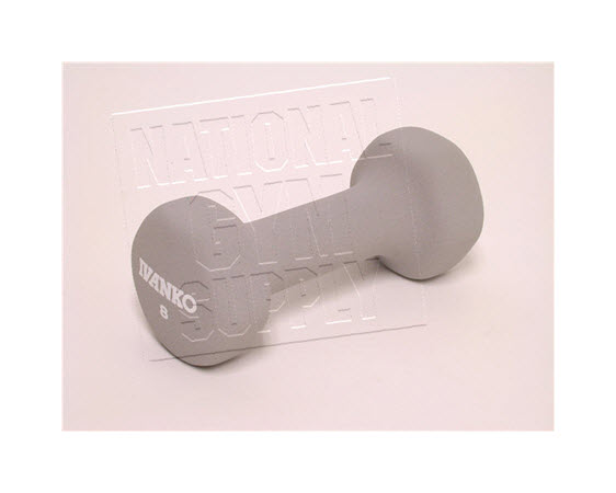 Neoprene Dumbbell, 8 Lbs Gray (Ea)  - Click for larger picture
