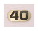 NBR40-Number Plate, Iron DBs 40 lbs