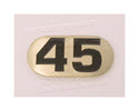 NBR45-Number Plate, Iron DBs 45 lbs