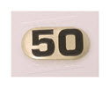 NBR50-Number Plate, Iron DBs 50 lbs