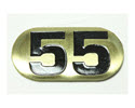 NBR55-Number Plate, Iron DBs 55 lbs