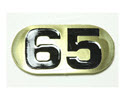 NBR65-Number Plate, Iron DBs 65 lbs