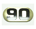 NBR90-Number Plate, Iron DBs 90 lbs