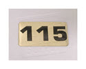 NBRR115-Number Plate,Rubber DBs 115 lbs