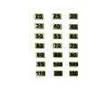 NBRR20-120-Number Set, Rubber Plates, 20-120