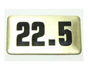 NBRR22.5-Number Plate,Rubber DBs  22.5 lbs