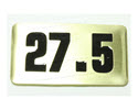 NBRR27.5-Number Plate,Rubber DBs 27.5 lbs