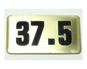 NBRR37.5-Number Plate,Rubber DBs 37.5 lbs