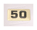 NBRR50-Number Plate,Rubber DBs  50 Lbs
