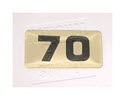 NBRR70-Number Plate,Rubber DBs  70 Lbs