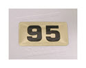 NBRR95-Number Plate,Rubber DBs  95 Lbs