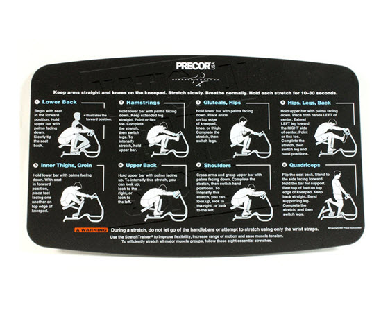Precor Stretch Trainer C240 Face Plate Placard V3 